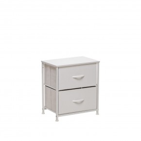 Комод Leset Линкс 2 ящ. (к/з), Каркас Белый, ящики Белые в Можге - mozhga.mebel24.online | фото 2