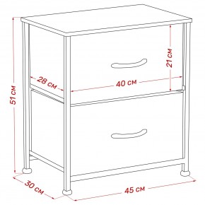 Комод Leset Линкс 2 ящ. (к/з), Каркас Белый, ящики Белые в Можге - mozhga.mebel24.online | фото 8