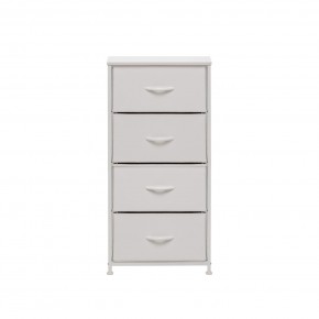 Комод Leset Линкс 4 ящ. (к/з), Каркас Белый, ящики Белые в Можге - mozhga.mebel24.online | фото 1