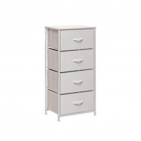 Комод Leset Линкс 4 ящ. (к/з), Каркас Белый, ящики Белые в Можге - mozhga.mebel24.online | фото 2