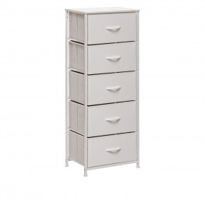 Комод Leset Линкс 5 ящ. (к/з), Каркас Белый, ящики Белые в Можге - mozhga.mebel24.online | фото 3
