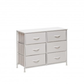 Комод Leset Линкс 6 ящ. (к/з), Каркас Белый, ящики Белые в Можге - mozhga.mebel24.online | фото 3