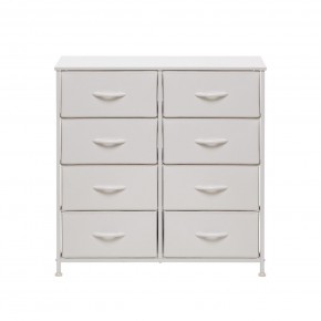 Комод Leset Линкс 8 ящ. (к/з), Каркас Белый, ящики Белые в Можге - mozhga.mebel24.online | фото 1