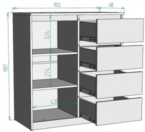 Комод Мальта K115 в Можге - mozhga.mebel24.online | фото 2