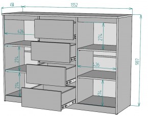 Комод Мальта K118 в Можге - mozhga.mebel24.online | фото 2