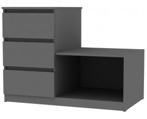 Комод Мальта K206 (Графит) в Можге - mozhga.mebel24.online | фото