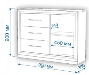 Комод Нобиле Км-120/38 ФГ в Можге - mozhga.mebel24.online | фото 2