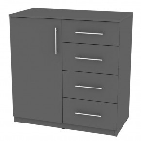 Комод "Калисто (K17)" ручка рейлинг (Графит) в Можге - mozhga.mebel24.online | фото
