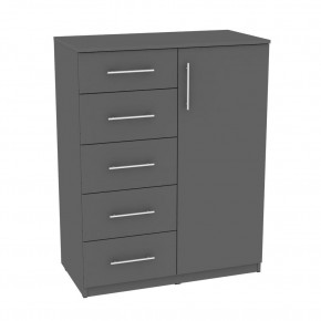 Комод "Калисто (K37)" ручка рейлинг (Графит) в Можге - mozhga.mebel24.online | фото