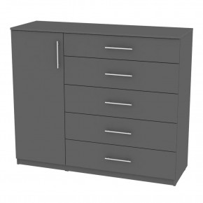 Комод "Калисто (K40)" ручка рейлинг (Графит) в Можге - mozhga.mebel24.online | фото