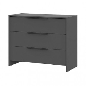 КАМЕЛИЯ 1 Серия 2 Комод 3 ящика Графит серый в Можге - mozhga.mebel24.online | фото 2