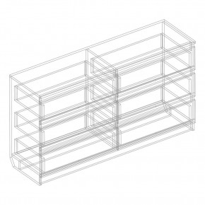 Комод с 6 ящиками 1200 "Бьянко" (Белый лофт) в Можге - mozhga.mebel24.online | фото 3