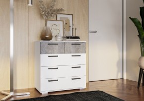 Комод Стандарт-5 NEW (белый/цемент светлый) в Можге - mozhga.mebel24.online | фото 3