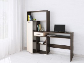 Компьютерный стол Квартет-8 венге/дуб молочный в Можге - mozhga.mebel24.online | фото