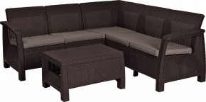 Комплект мебели угловой Корфу Релакс Сет (CORFU II RELAX SET) коричневый в Можге - mozhga.mebel24.online | фото 2