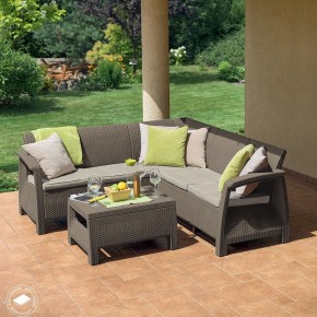 Комплект мебели угловой Корфу Релакс Сет (CORFU II RELAX SET) коричневый в Можге - mozhga.mebel24.online | фото 4