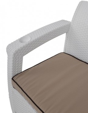 Комплект на балкон Yalta Premium Balcony Set (Ялта) белый (+подушки под спину) в Можге - mozhga.mebel24.online | фото 3
