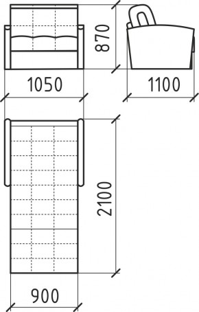 КОРАЛЛ 2 Кресло-кровать КР/КР в Можге - mozhga.mebel24.online | фото 3