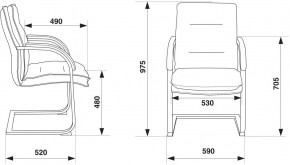Кресло Бюрократ T-9927SL-LOW-V/BLACK в Можге - mozhga.mebel24.online | фото 4