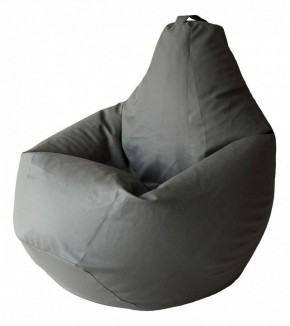 Кресло-мешок Серая ЭкоКожа 3XL 150*110 см в Можге - mozhga.mebel24.online | фото