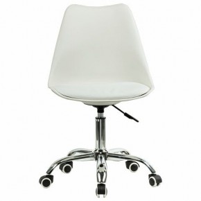 Кресло стул BRABIX "Eames MG-310 CH", хром, пластик белый, экокожа белая, 532923 в Можге - mozhga.mebel24.online | фото 1