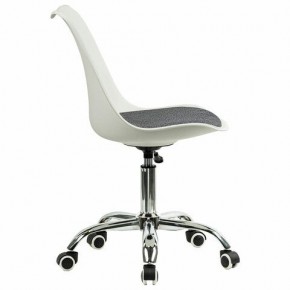 Кресло стул BRABIX "Eames MG-310 CH", хром, пластик белый, ткань серая, 532924 в Можге - mozhga.mebel24.online | фото 3