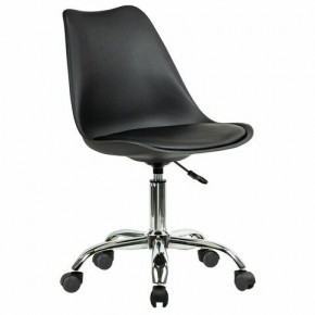 Кресло стул BRABIX "Eames MG-310 CH", хром, пластик черный, экокожа черная, 532925 в Можге - mozhga.mebel24.online | фото 2