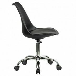 Кресло стул BRABIX "Eames MG-310 CH", хром, пластик черный, экокожа черная, 532925 в Можге - mozhga.mebel24.online | фото 3