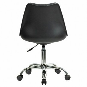 Кресло стул BRABIX "Eames MG-310 CH", хром, пластик черный, экокожа черная, 532925 в Можге - mozhga.mebel24.online | фото 4