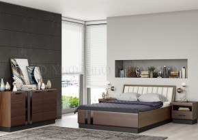 МАГНОЛИЯ Кровать 1600 с ортопедом (Дерево/орех) в Можге - mozhga.mebel24.online | фото 2