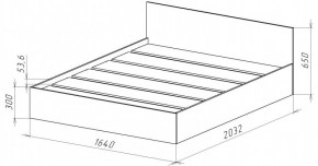 НИЦЦА-14 Кровать 1600 с настилом ЛДСП (НЦ.14) в Можге - mozhga.mebel24.online | фото 3