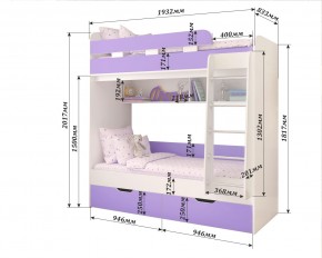 Кровать 2-х ярусная Юниор 5 в Можге - mozhga.mebel24.online | фото 2