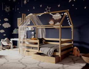 Кровать-домик 80*160 без покраски в Можге - mozhga.mebel24.online | фото
