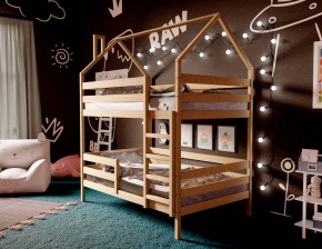 Кровать-домик двухъярусная 80*160 без покраски в Можге - mozhga.mebel24.online | фото 3