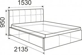 Кровать Изабелла с латами Newtone cacao 1600x2000 в Можге - mozhga.mebel24.online | фото 5