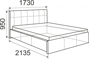 Кровать Изабелла с латами Newtone cacao 1600x2000 в Можге - mozhga.mebel24.online | фото 6