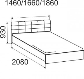 Кровать Лита с подъемным механизмом 1800*2000 в Можге - mozhga.mebel24.online | фото 3