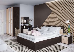 Кровать Ненси-2 1.6 Ортопед на опорах венге/дуб молочный в Можге - mozhga.mebel24.online | фото 2