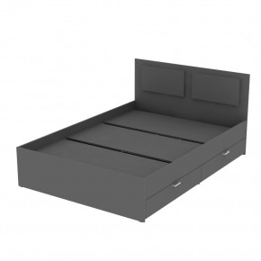 Кровать Ольга L35 (1400) 4 ящика (Графит) в Можге - mozhga.mebel24.online | фото
