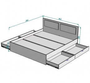 Кровать Ольга L36 (1800) 4 ящика в Можге - mozhga.mebel24.online | фото 2