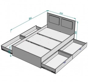 Кровать Ольга L37 (1200) 4 ящика в Можге - mozhga.mebel24.online | фото 2