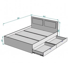 Кровать Ольга L39 (1600) 2 ящика в Можге - mozhga.mebel24.online | фото 2