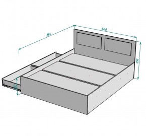 Кровать Ольга L40 (1600) 2 ящика в Можге - mozhga.mebel24.online | фото 2