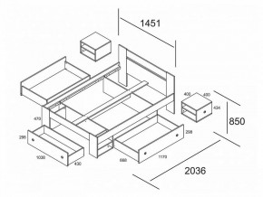 Кровать полутораспальная Стелла 140 СТЛ.132.07М в Можге - mozhga.mebel24.online | фото 2