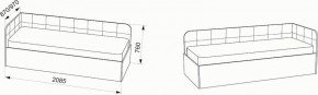 Кровать Зарина угловая Newtone light beige угол правый в Можге - mozhga.mebel24.online | фото 4