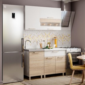 Кухня Айсбери 1,2 м (белый/дуб сонома) в Можге - mozhga.mebel24.online | фото