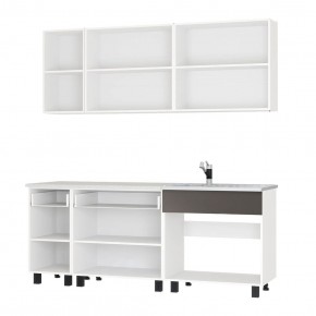 Кухня Дакота 2,0 (бетон пайн/графит) в Можге - mozhga.mebel24.online | фото 2