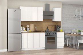 Кухня Хилтон 1.6 м (Белый текстурный/Дуб Вотан) в Можге - mozhga.mebel24.online | фото