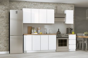 Кухня Хилтон 2.0 м (Белый текстурный/Дуб Вотан) в Можге - mozhga.mebel24.online | фото
