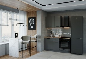 Кухонный гарнитур Антрацит 1600 (Стол. 38мм) в Можге - mozhga.mebel24.online | фото